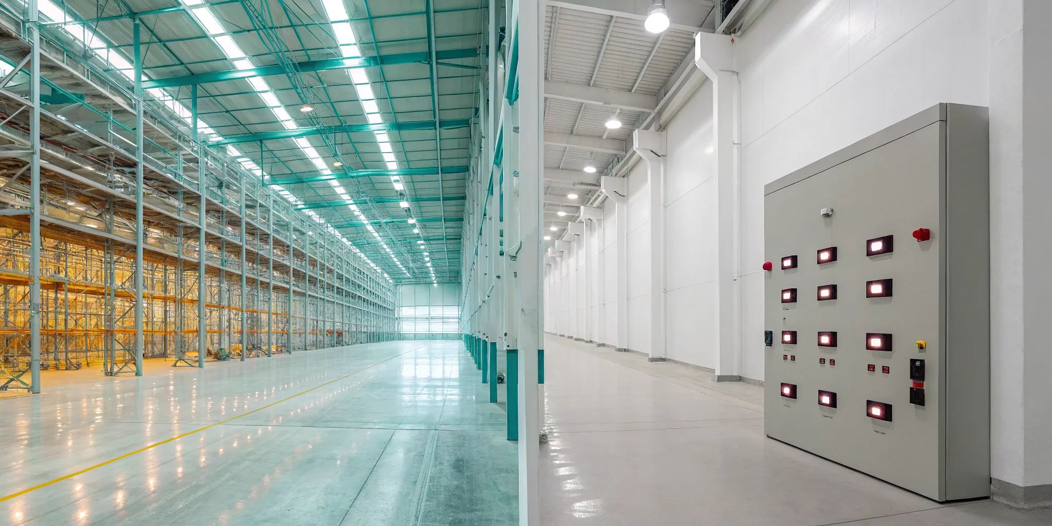warehouse-fire-alarms-addressable-vs-conventional-665822 A fire alarm control panel in a warehouse for choosing an addressable vs conventional system.