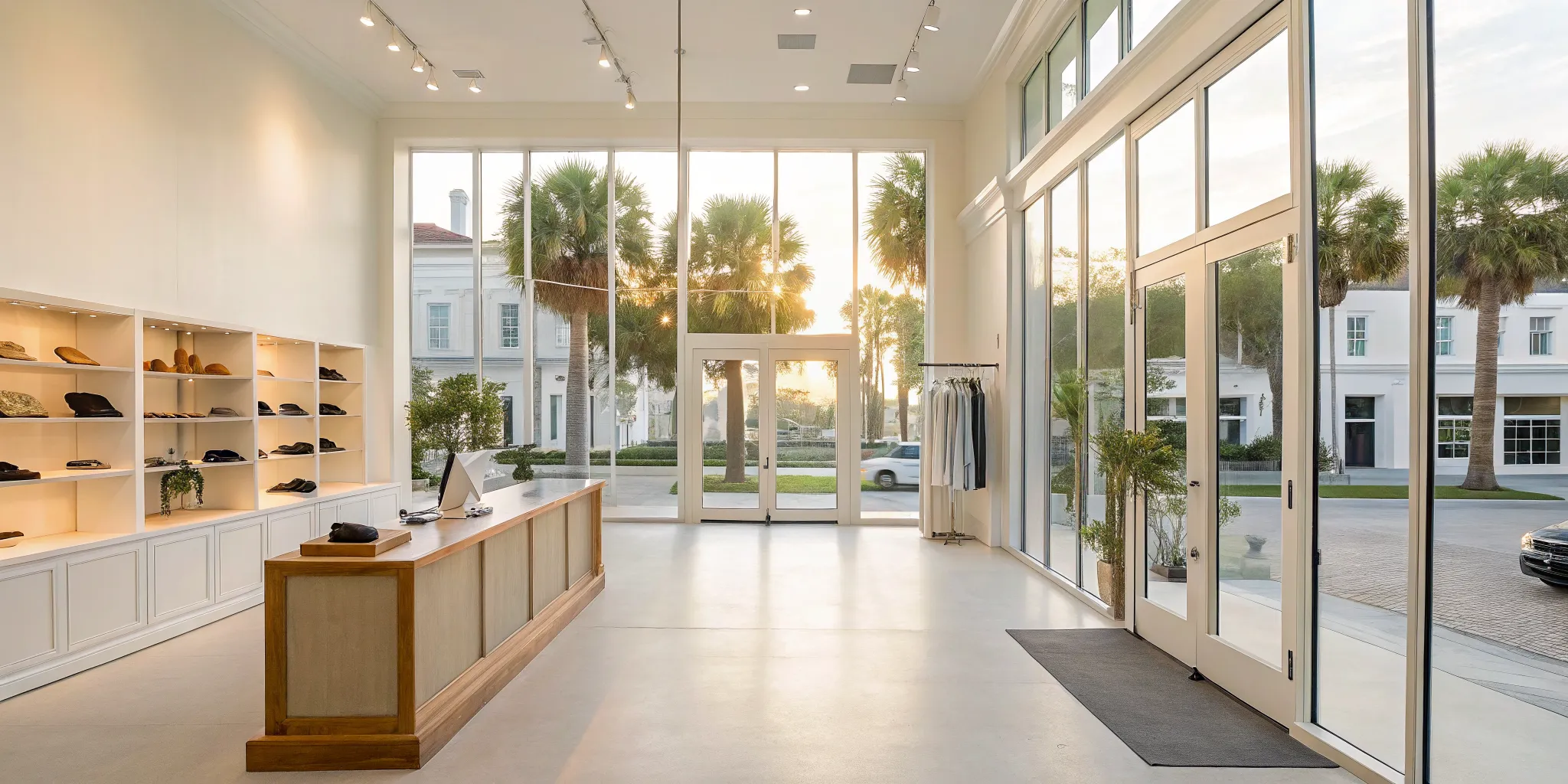 A modern retail store in South Carolina secured with the best alarm system.