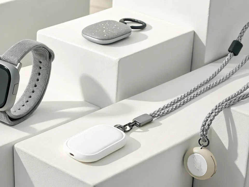 Fall detection devices for dementia patients, including pendants and wristbands.