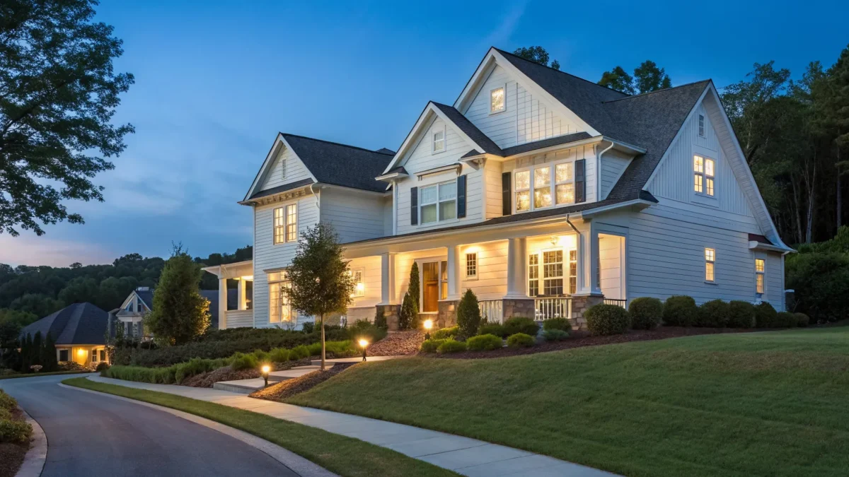 A Spartanburg residential home protected by one of the best security systems.