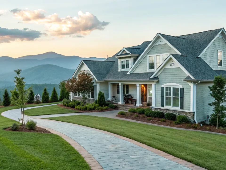 A modern home in Greer protected by a monitored security system.