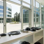 Professional security camera installation for a business in Greenville, SC.