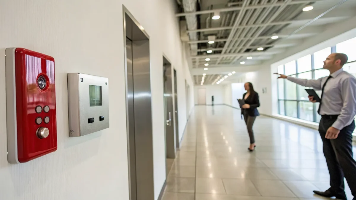 South Carolina commercial fire alarm system meeting state code requirements.