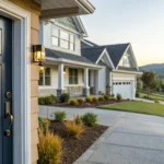 Smart video doorbell on a front door with an integrated home security system in Taylors.