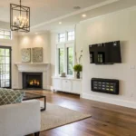 Smart home technology professionally installed in a living room by Greenville, SC installers.