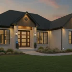 Professionally protected Upstate South Carolina home at dusk
