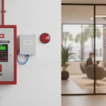Commercial fire alarm monitoring control panel