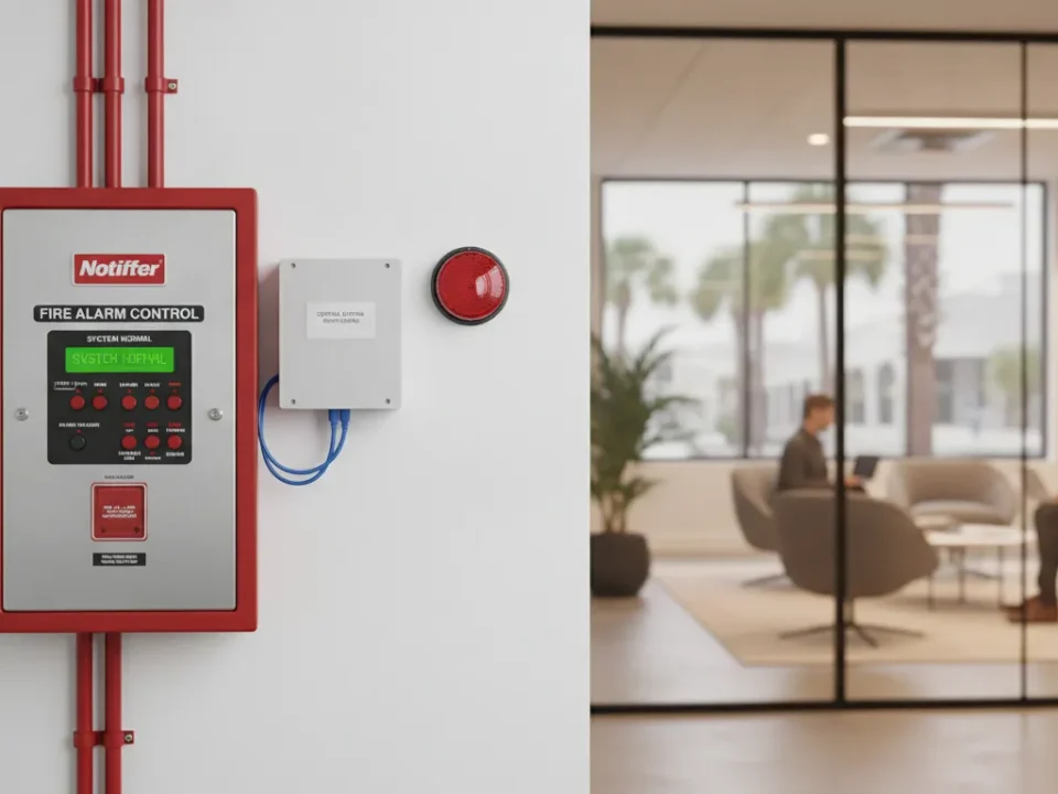 Commercial fire alarm monitoring control panel