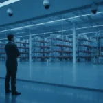 AI video analytics for commercial business security with modern surveillance cameras