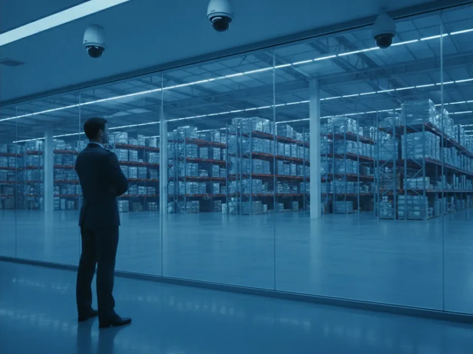 AI video analytics for commercial business security with modern surveillance cameras