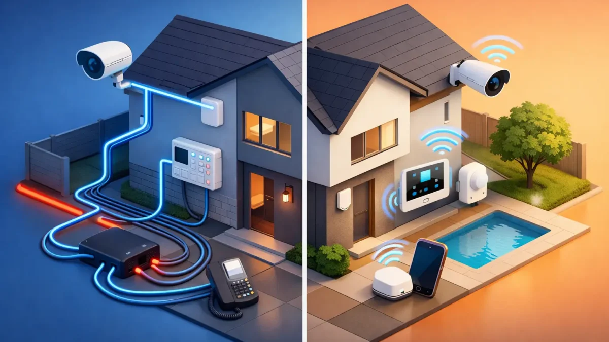 Wired Versus Wireless Security for Your Property